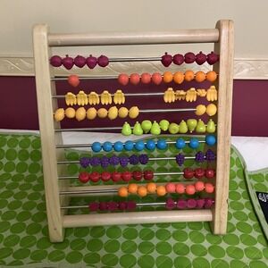 B. Toys Wooden Abacus Fruit Counting Kids Toy Two-ty Fruity‎ EC